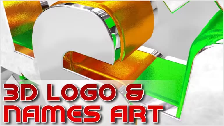 3D LOGO AND NAMES ART